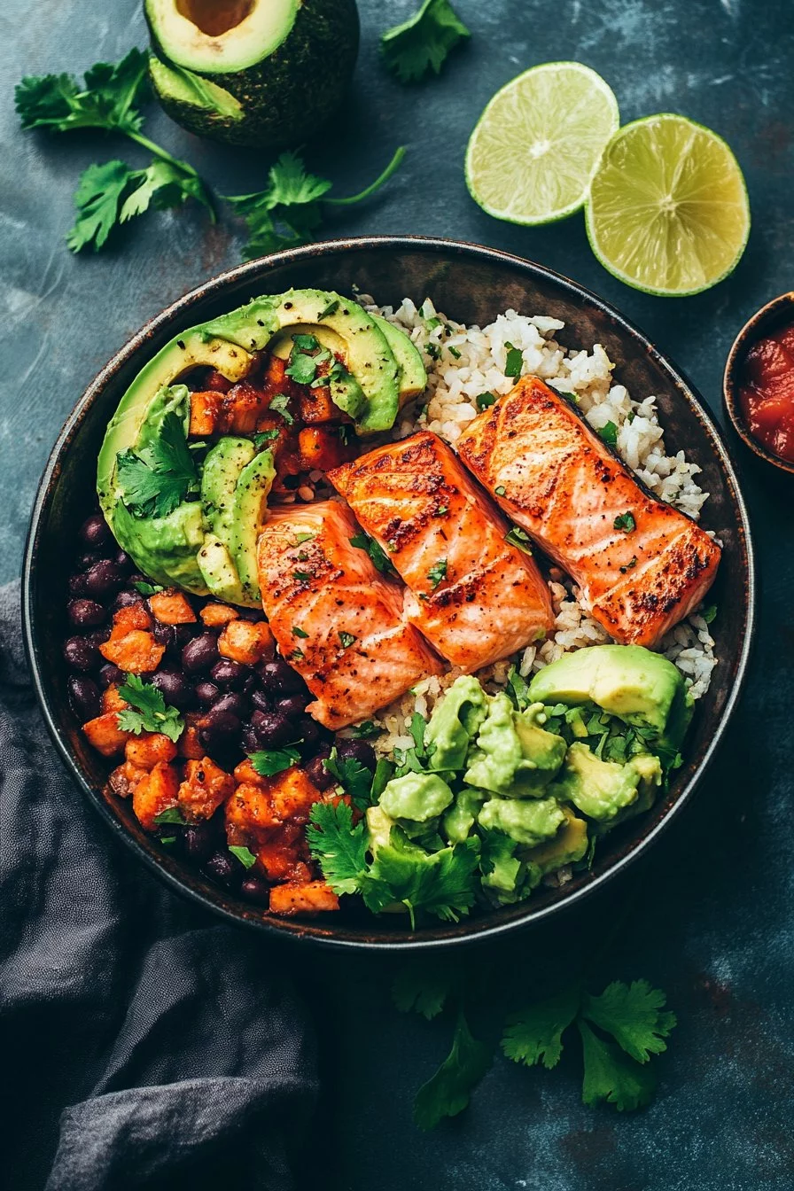 Salmon Taco Bowls