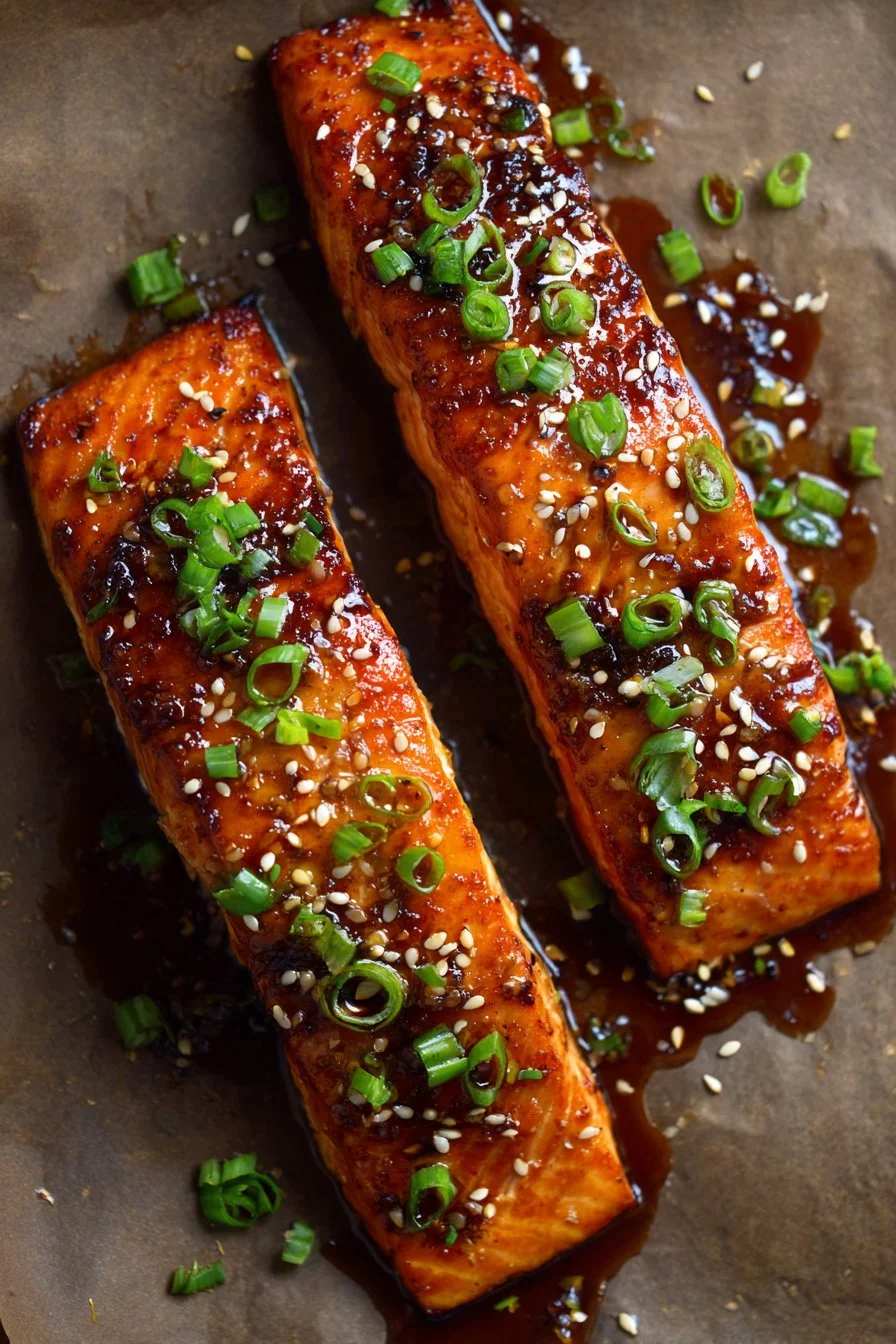 Crispy Honey Garlic Glazed Salmon Recipe