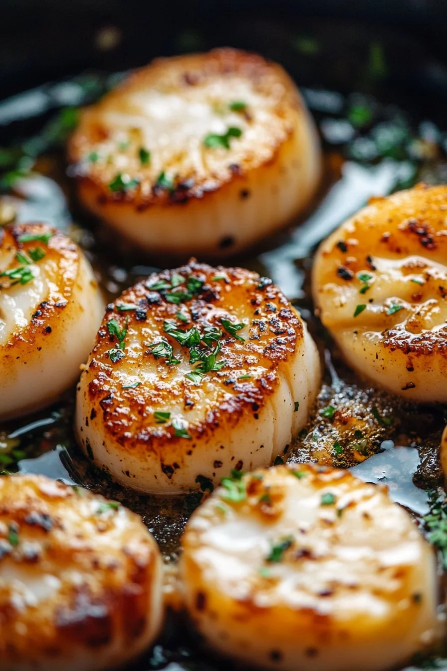 Garlic Butter Scallops Recipe - Restaurant Quality Pan Seared Perfection