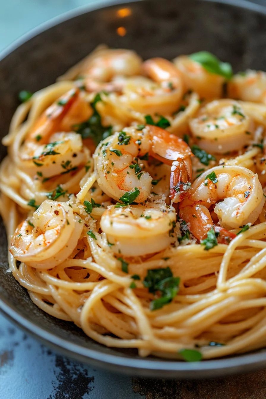 Garlic Butter Shrimp Pasta