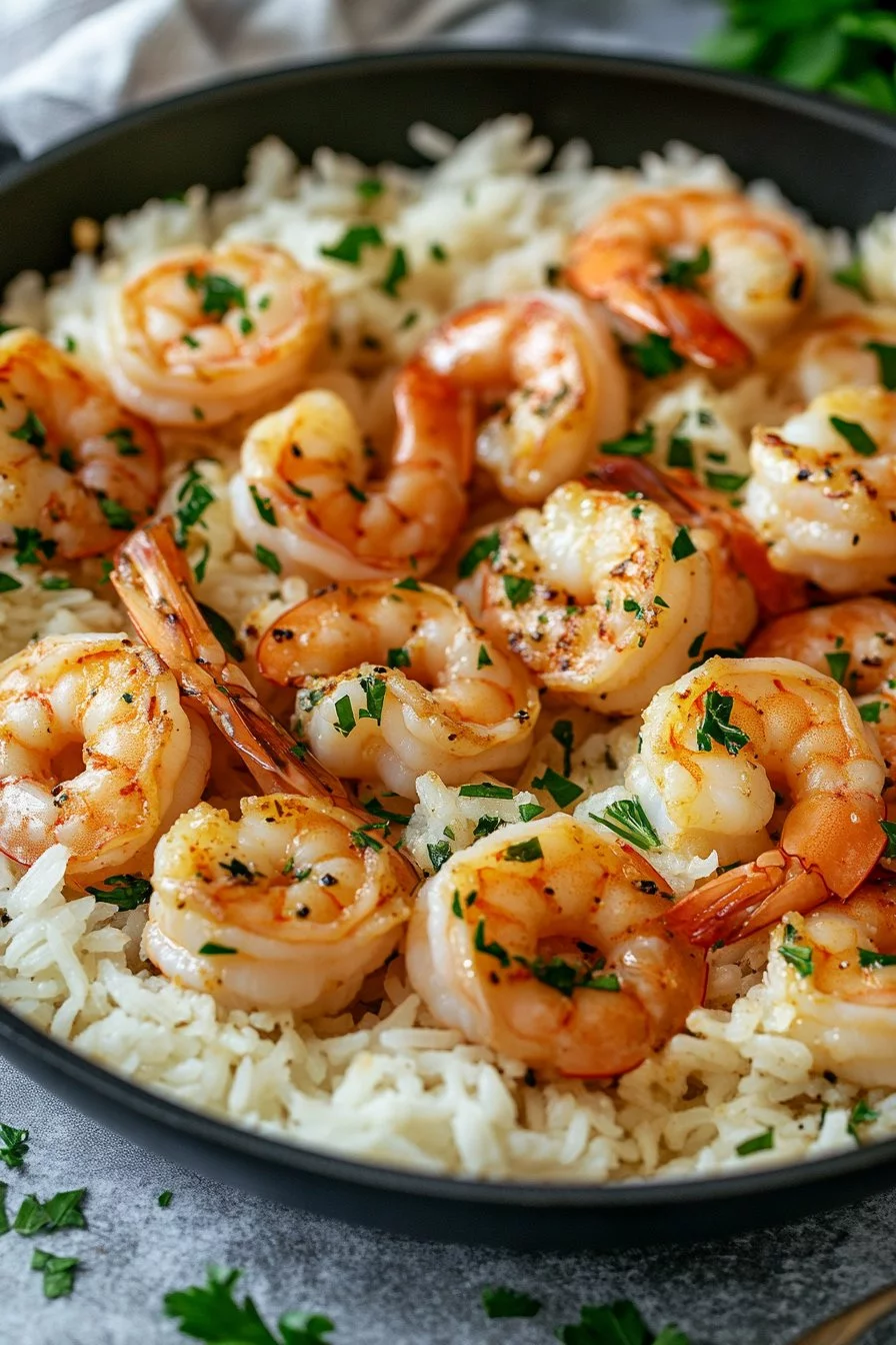 Easy Shrimp And Rice Recipes: How To Make Creamy Garlic Butter Shrimp Fast