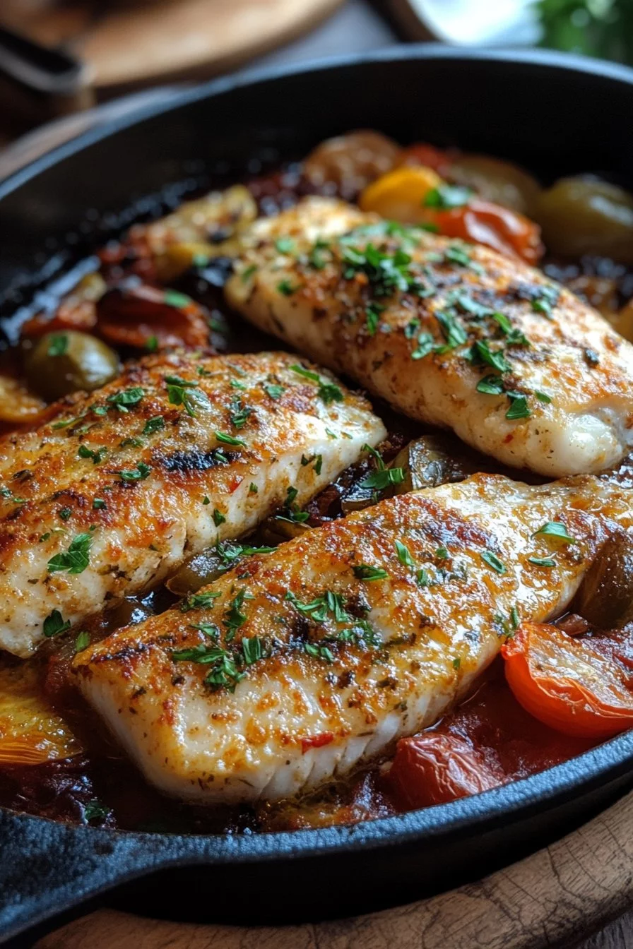 Mediterranean Baked Fish