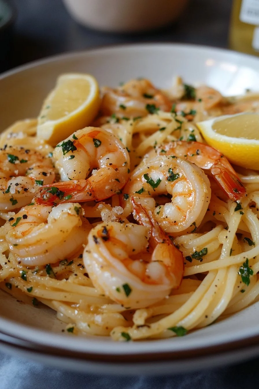 Garlic Butter Shrimp Pasta