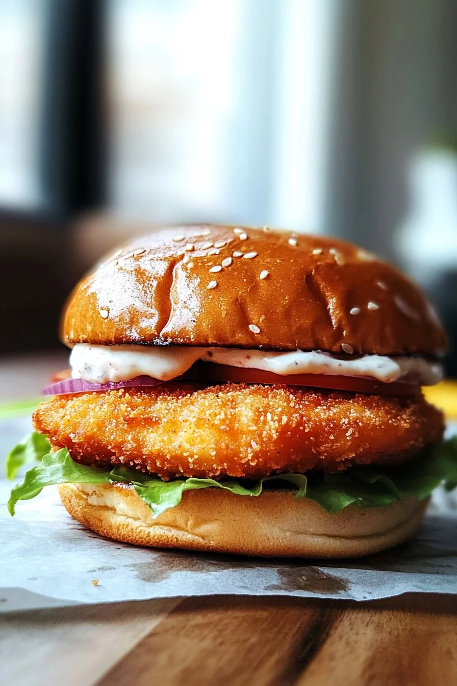 Fried Cod Fish Sandwich (Inspired by Filet-O-Fish)