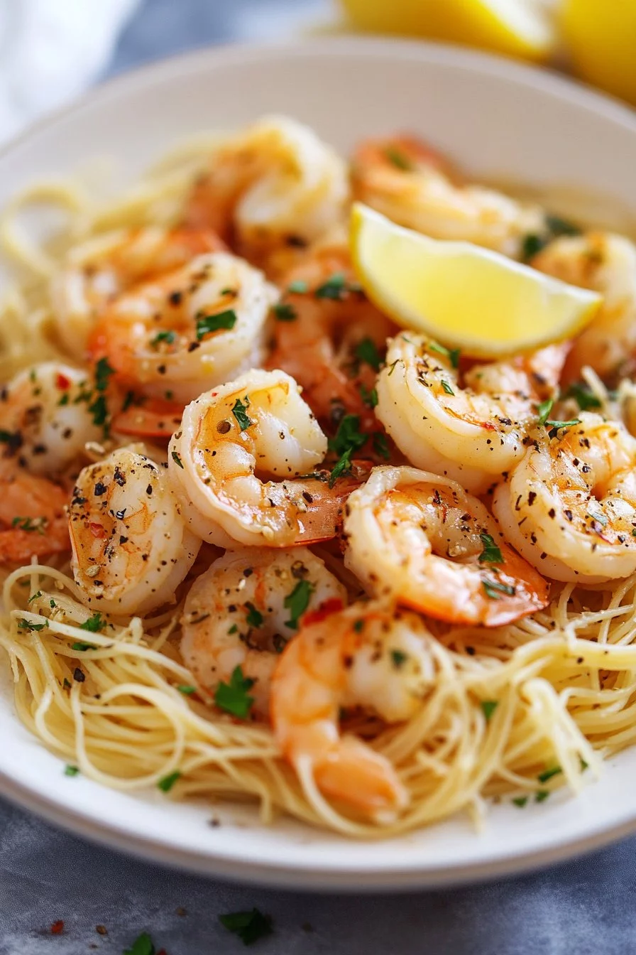 Shrimp Scampi with Angel Hair Pasta