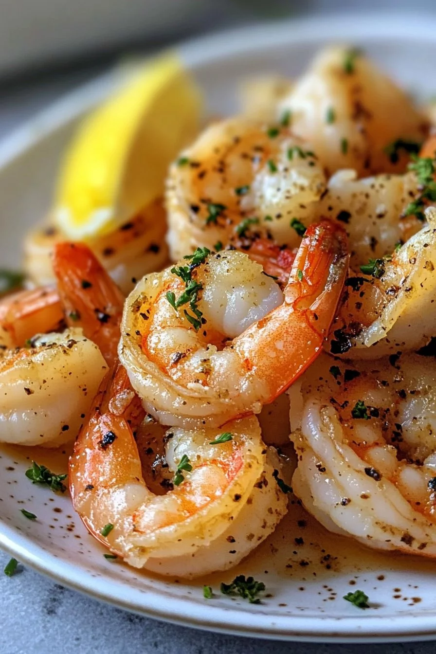 Garlic butter shrimp