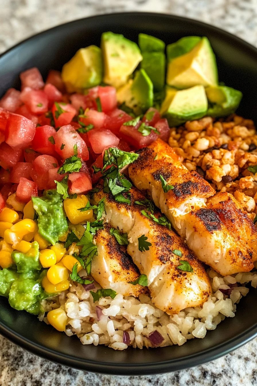 Healthy Fish Taco Bowls