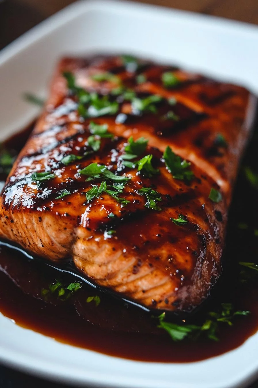 Balsamic glazed salmon
