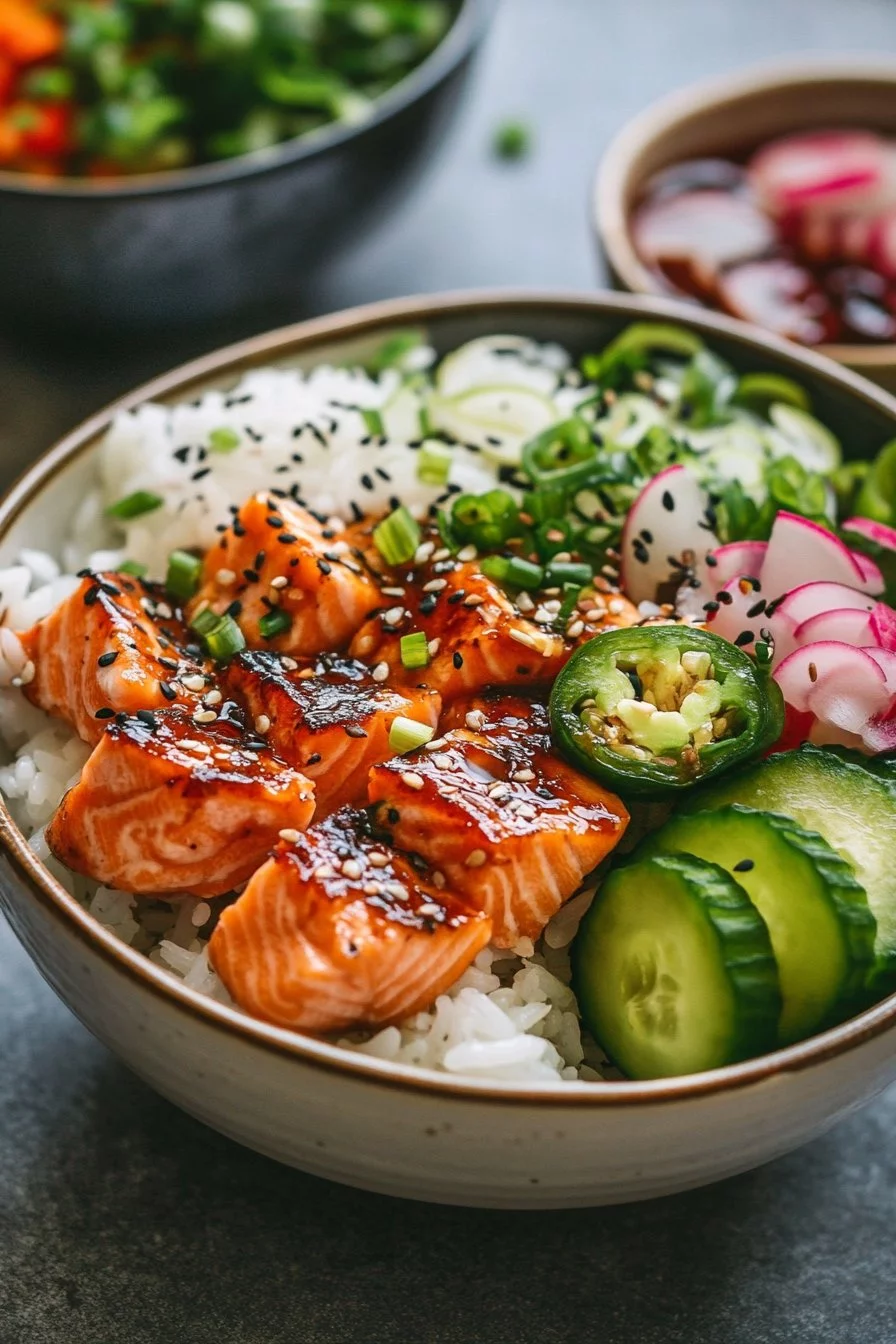 Salmon Rice Bowls