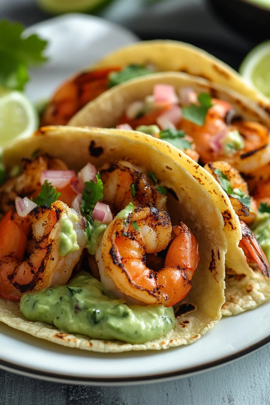 Spicy Shrimp Tacos with Avocado Crema: An Incredible 7-Step Delight