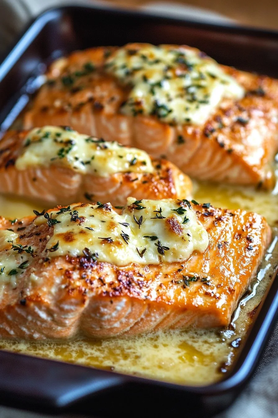 Baked Boursin Salmon