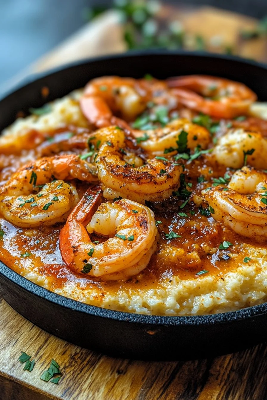 Red Snapper Shrimp Grits Cajun
