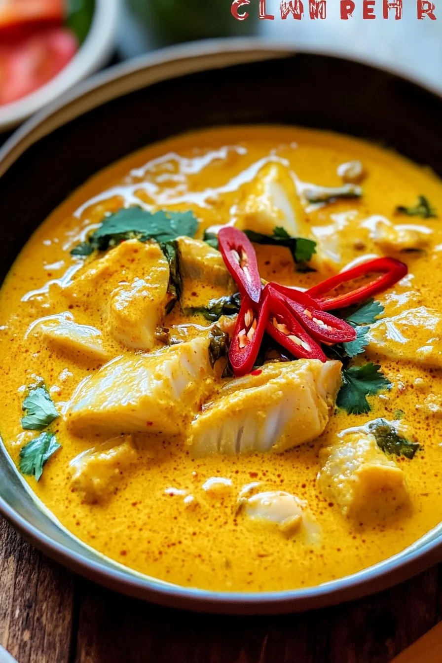 Creamy Coconut Indonesian Fish Curry - Fish Curry