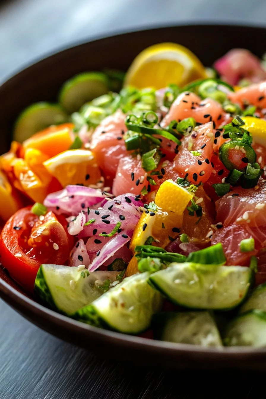 Quick Tuna Ceviche