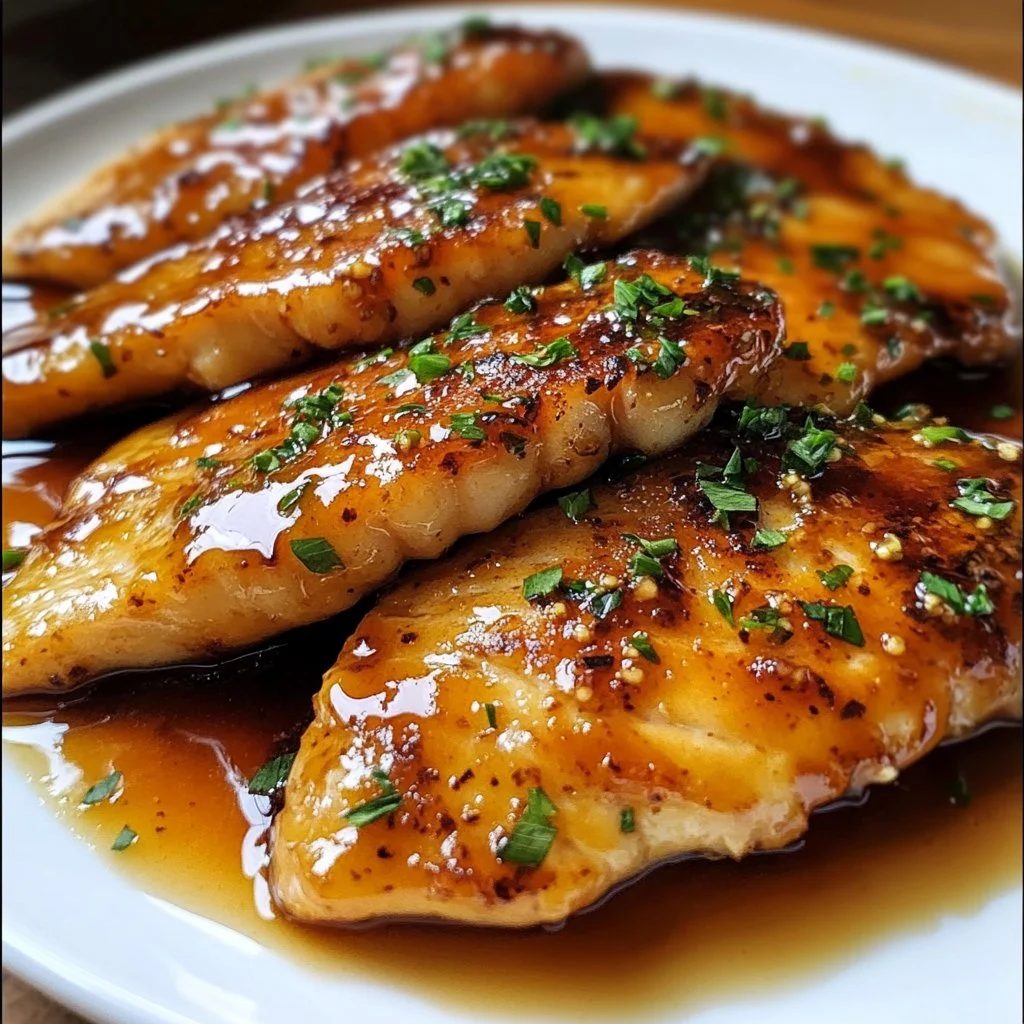 Delicious Honey Garlic Glazed Tilapia with vibrant vegetables on a plate