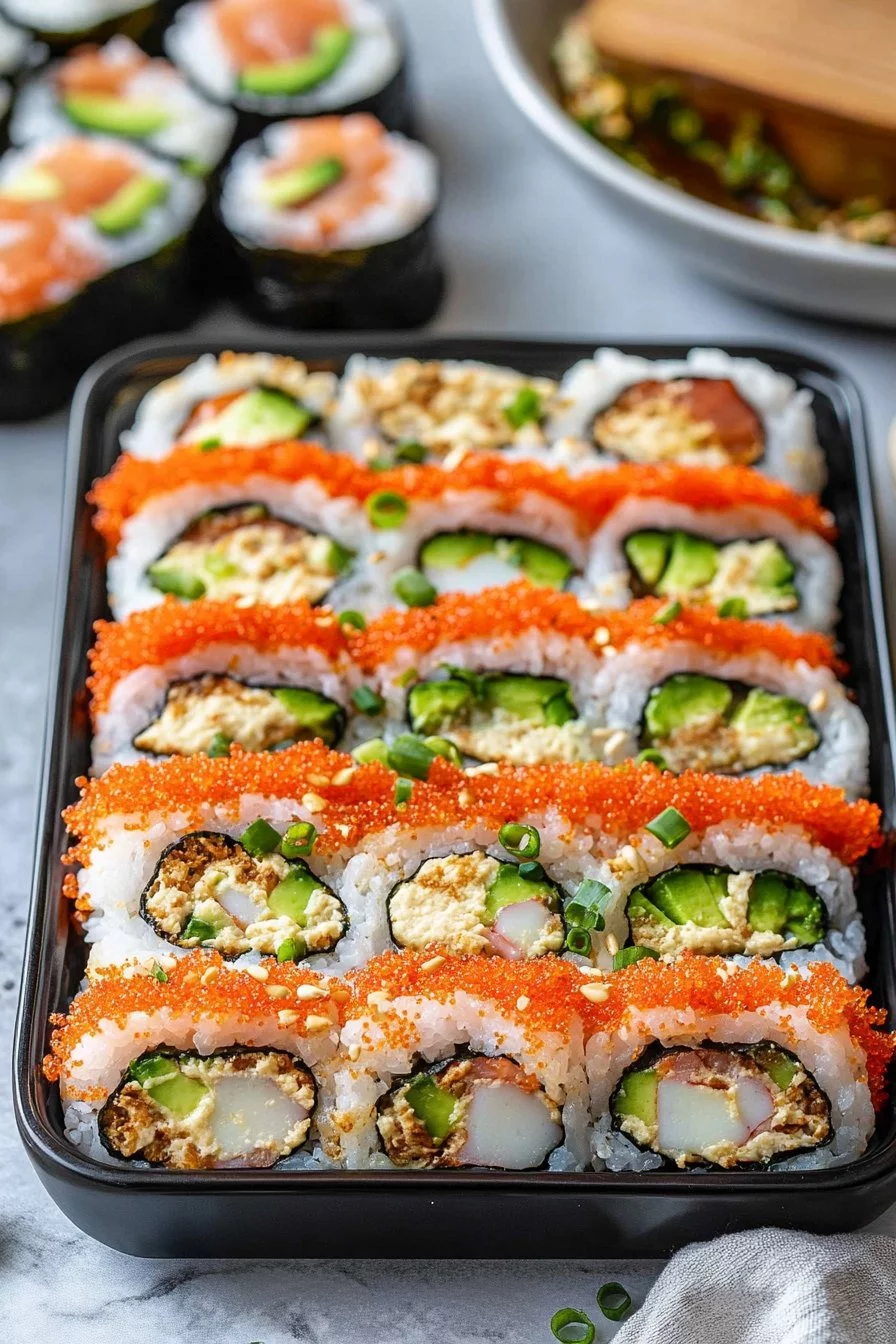 Deconstructed California Roll Sushi Bake
