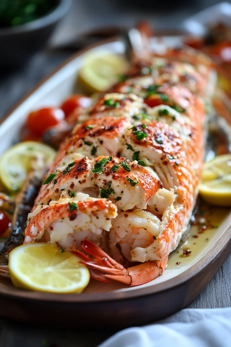 Crab and Shrimp Stuffed Salmon