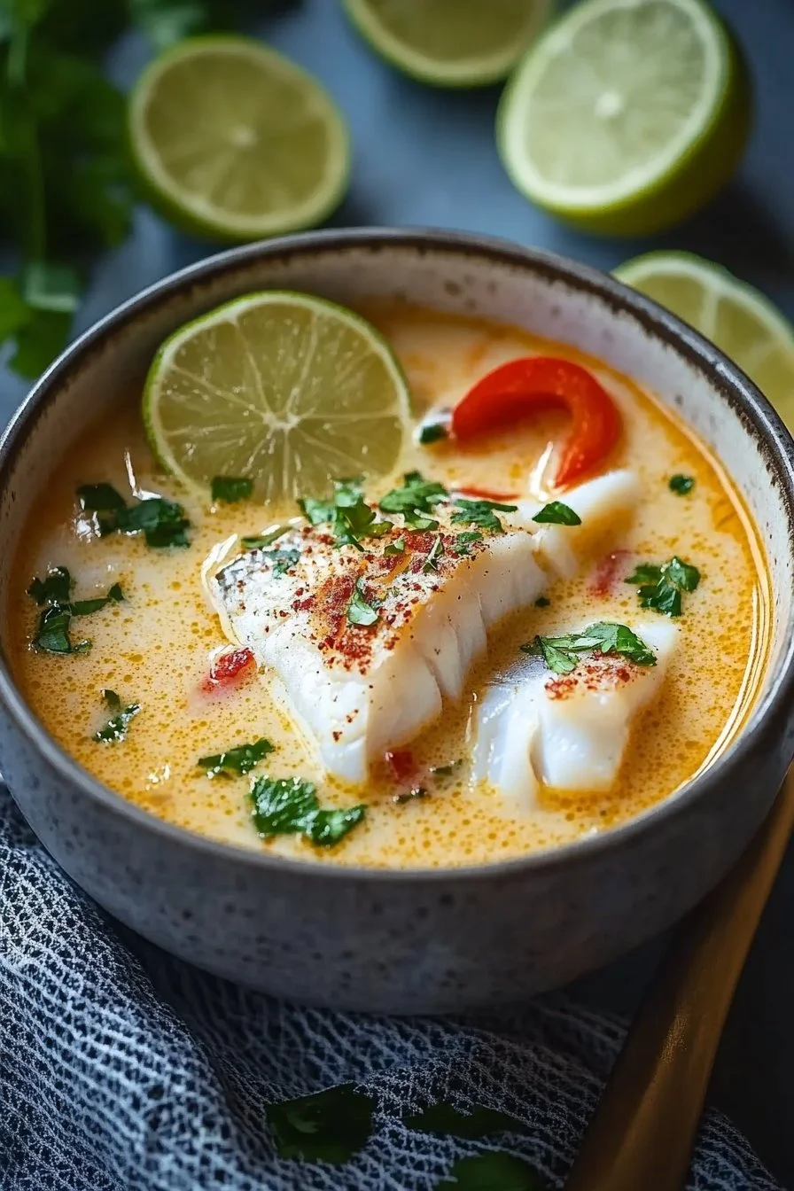 Coconut Lime Fish Soup