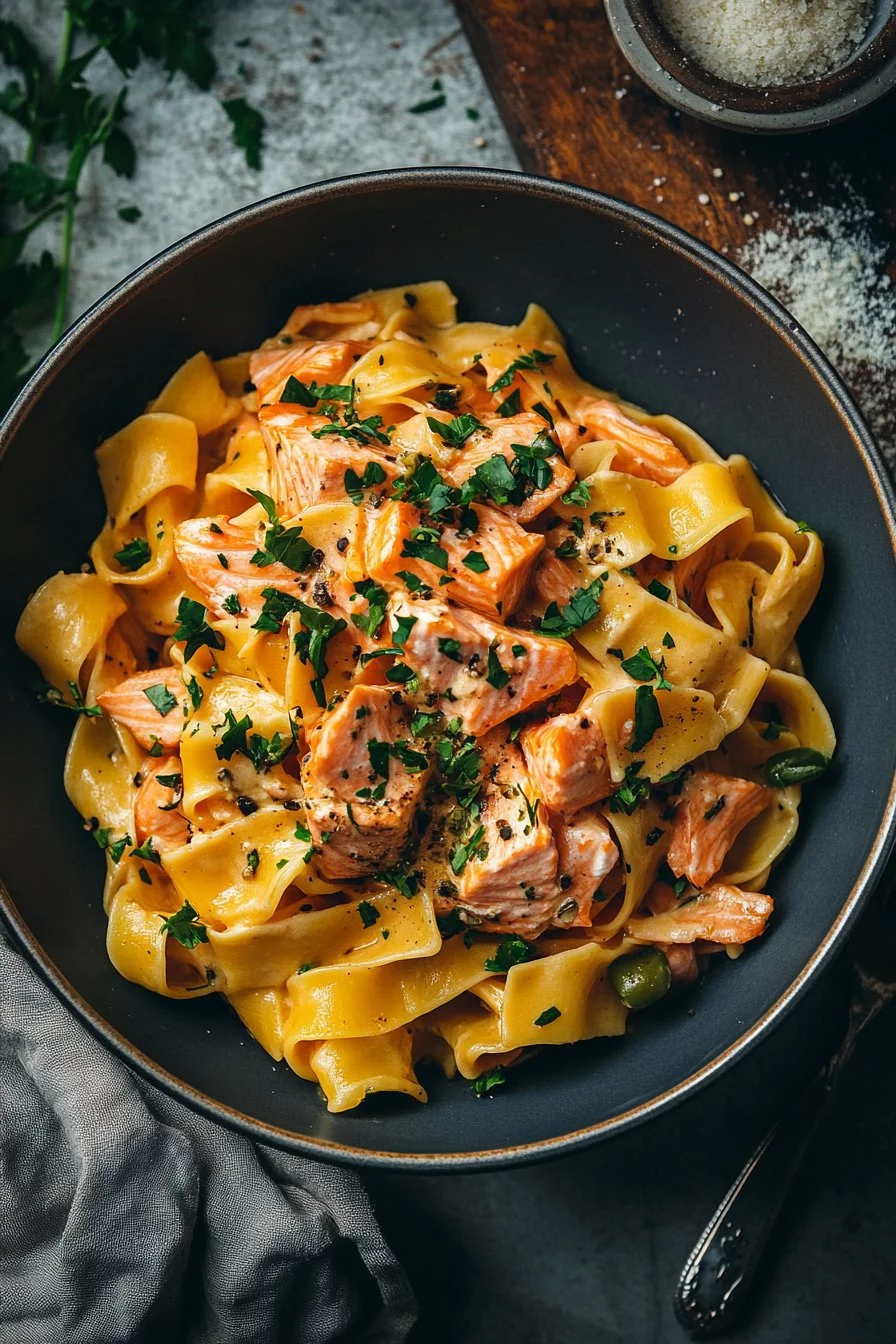 Canned Salmon with Pasta