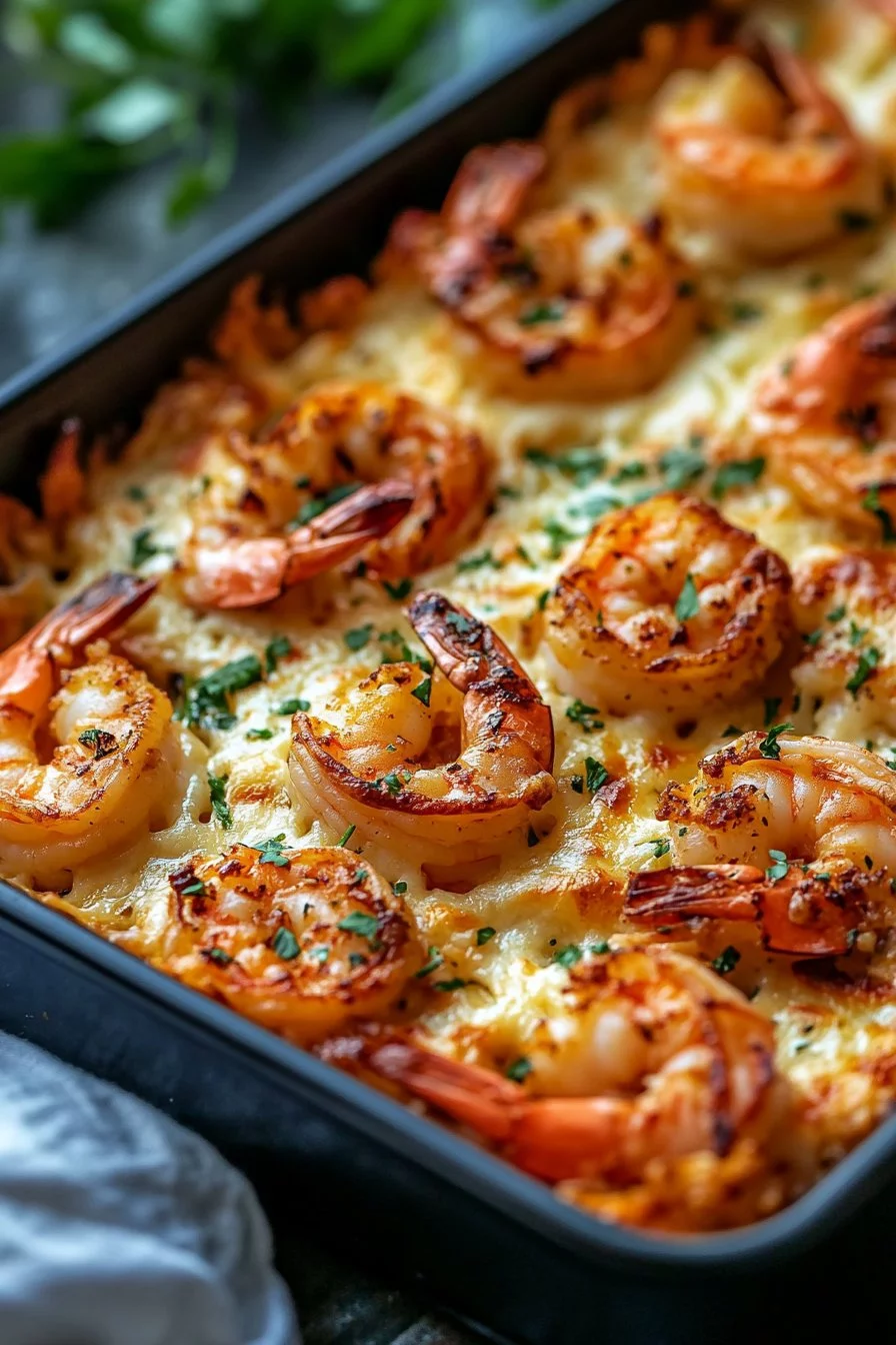 Garlic Butter Shrimp Scampi Lasagna