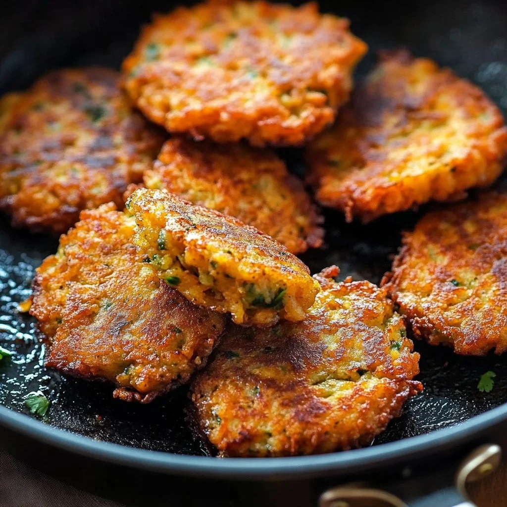 Delicious homemade tuna fritters served on a plate with dipping sauce