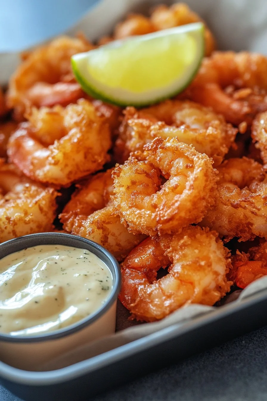 Tropical Delight: Coconut Shrimp with Creamy Mayo Sauce
