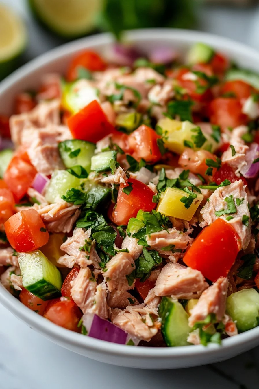 Simple Mediterranean Tuna Salad