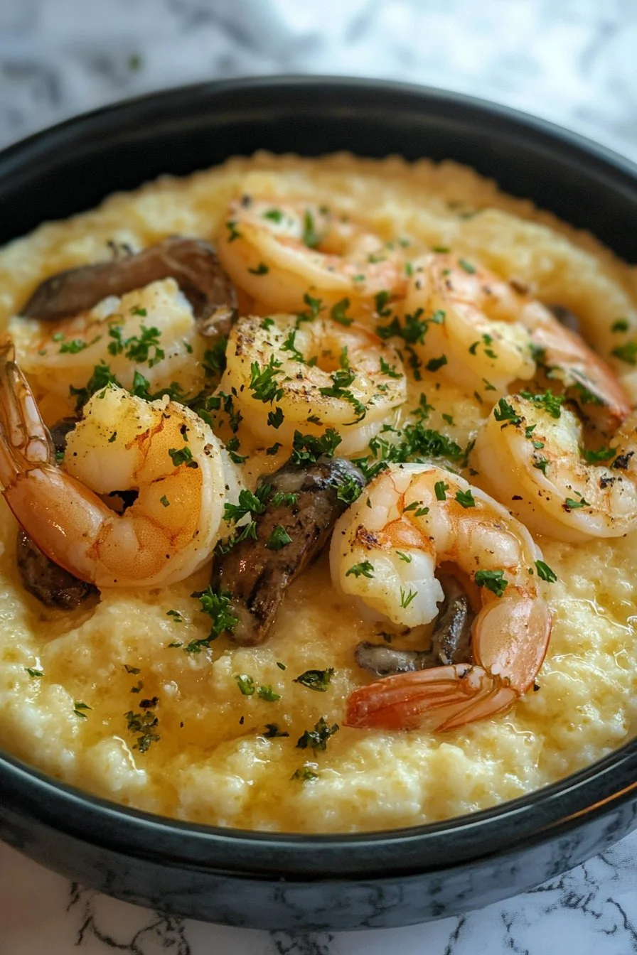 Amazing Slow Cooker Shrimp Grits 4 Flavor