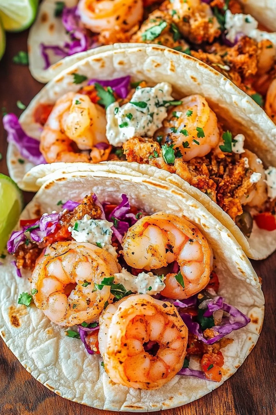 BEST homemade shrimp taco