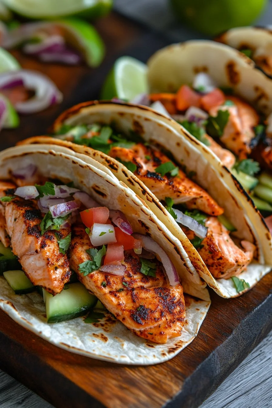 Blackened Salmon Tacos Recipe