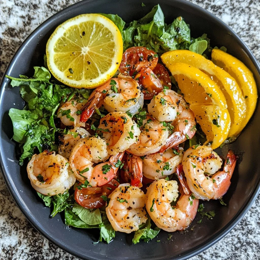A vibrant Citrus Shrimp Salad featuring fresh shrimp and citrus fruits.
