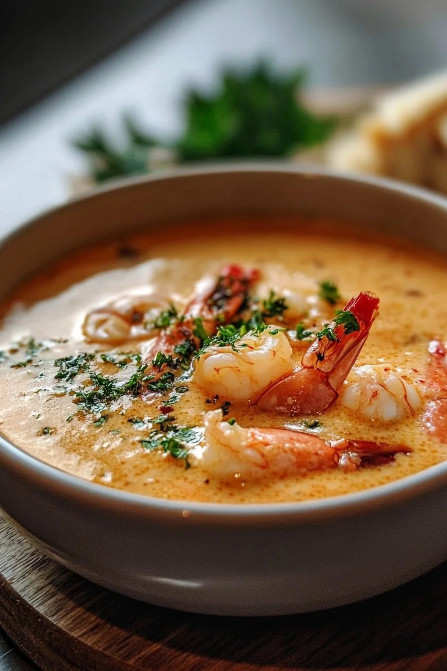 Creamy Crab and Shrimp Seafood Bisque