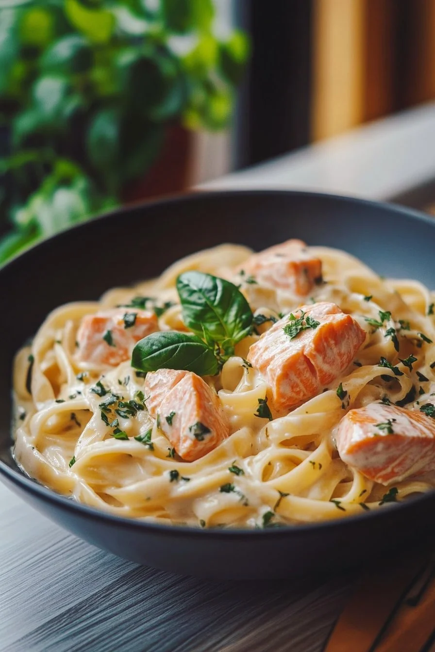 Creamy Tuscan Salmon Pasta
