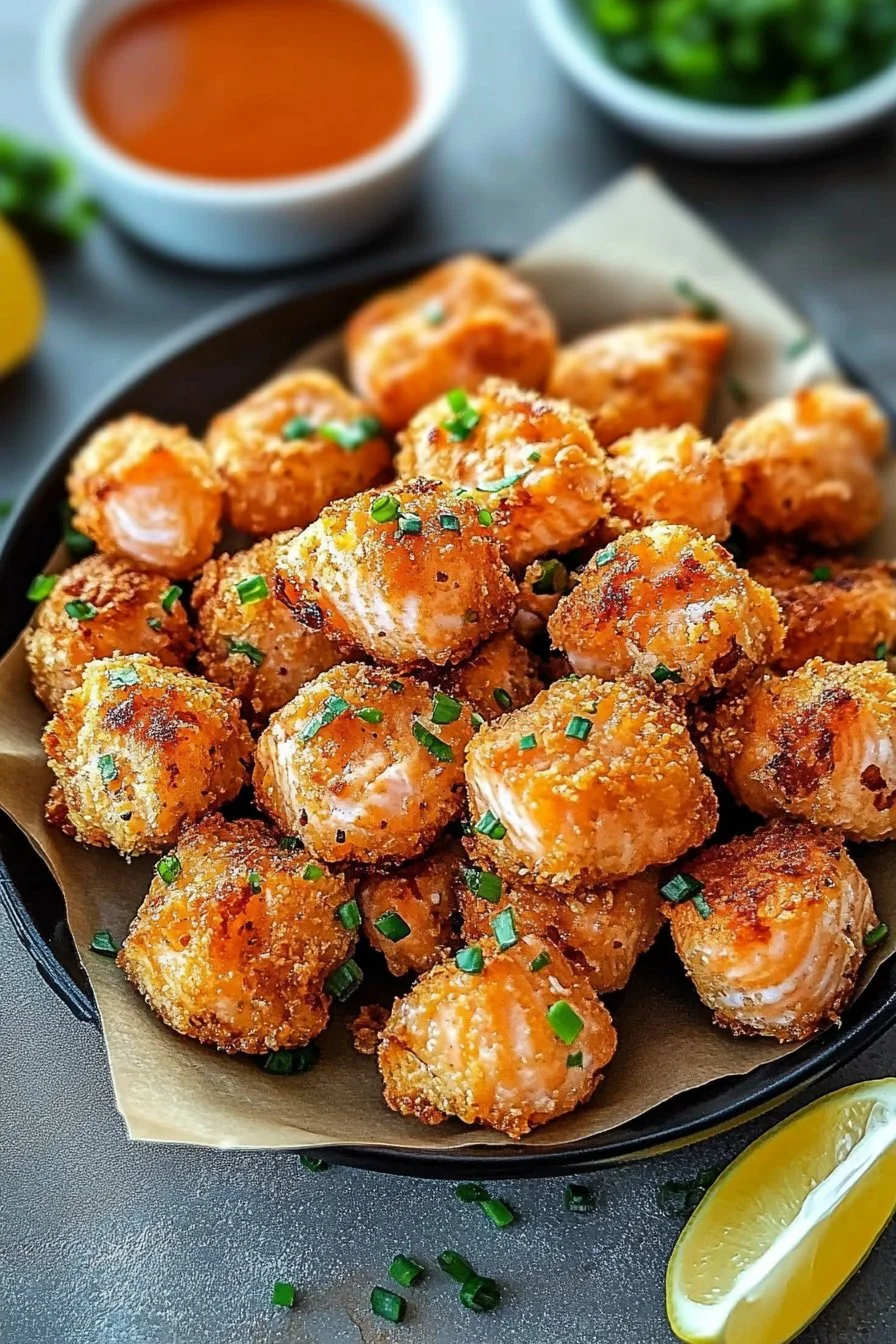 Crispy Bang Bang Salmon Bites