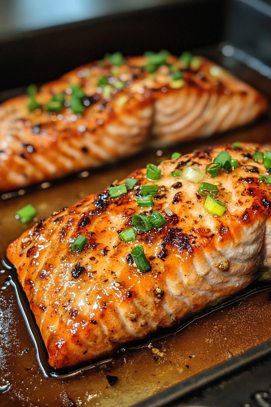 Crispy Honey Garlic Glazed Salmon Recipe