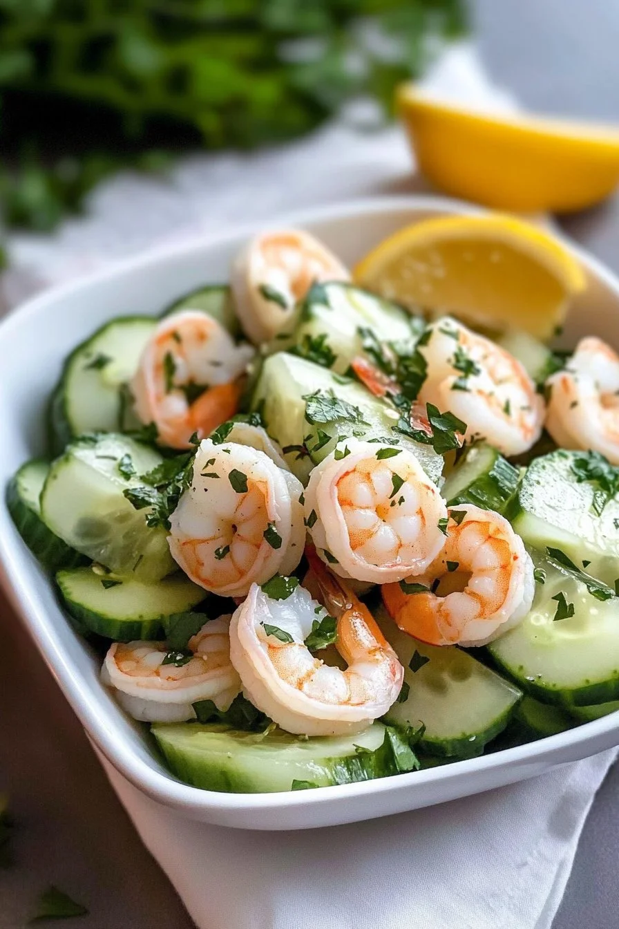 Cucumber Shrimp Salad