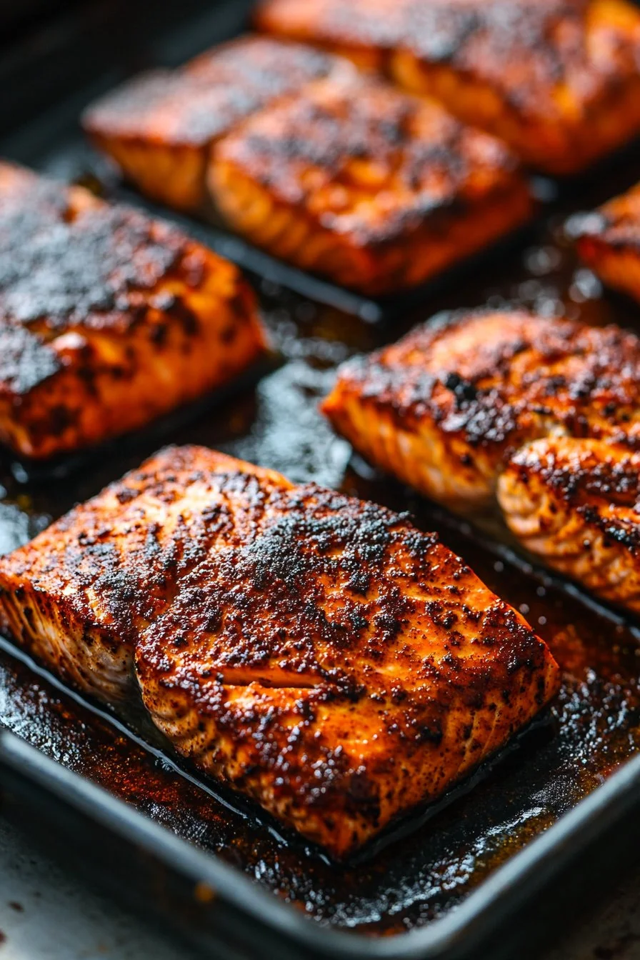 Quick Spicy Blackened Salmon Recipe
