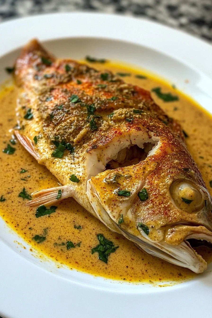 Red Snapper with Creamy Creole Sauce