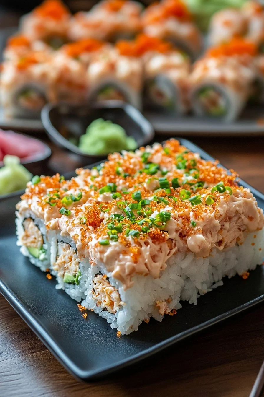 Spicy Tuna and Creamy Crab Sushi Bake Recipe