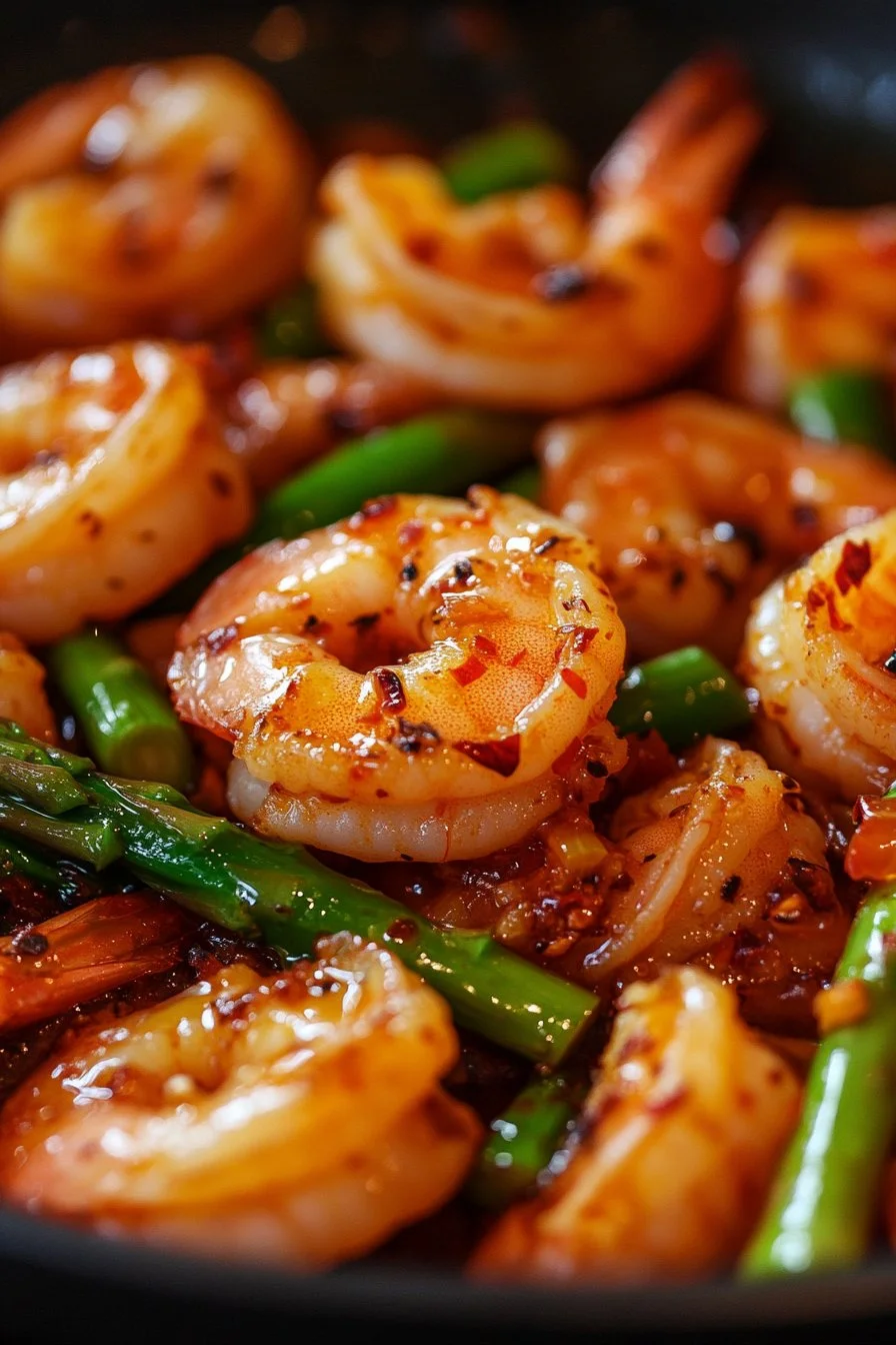 Sweet Chili Shrimp and Asparagus