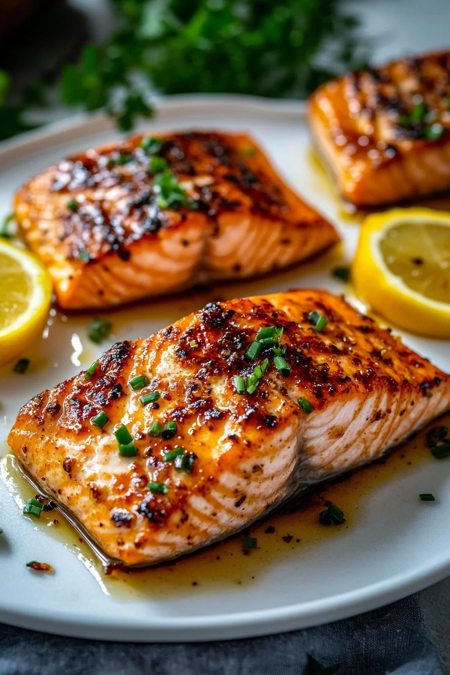 Air Fryer Honey Garlic Salmon for Effortless Dinner Bliss