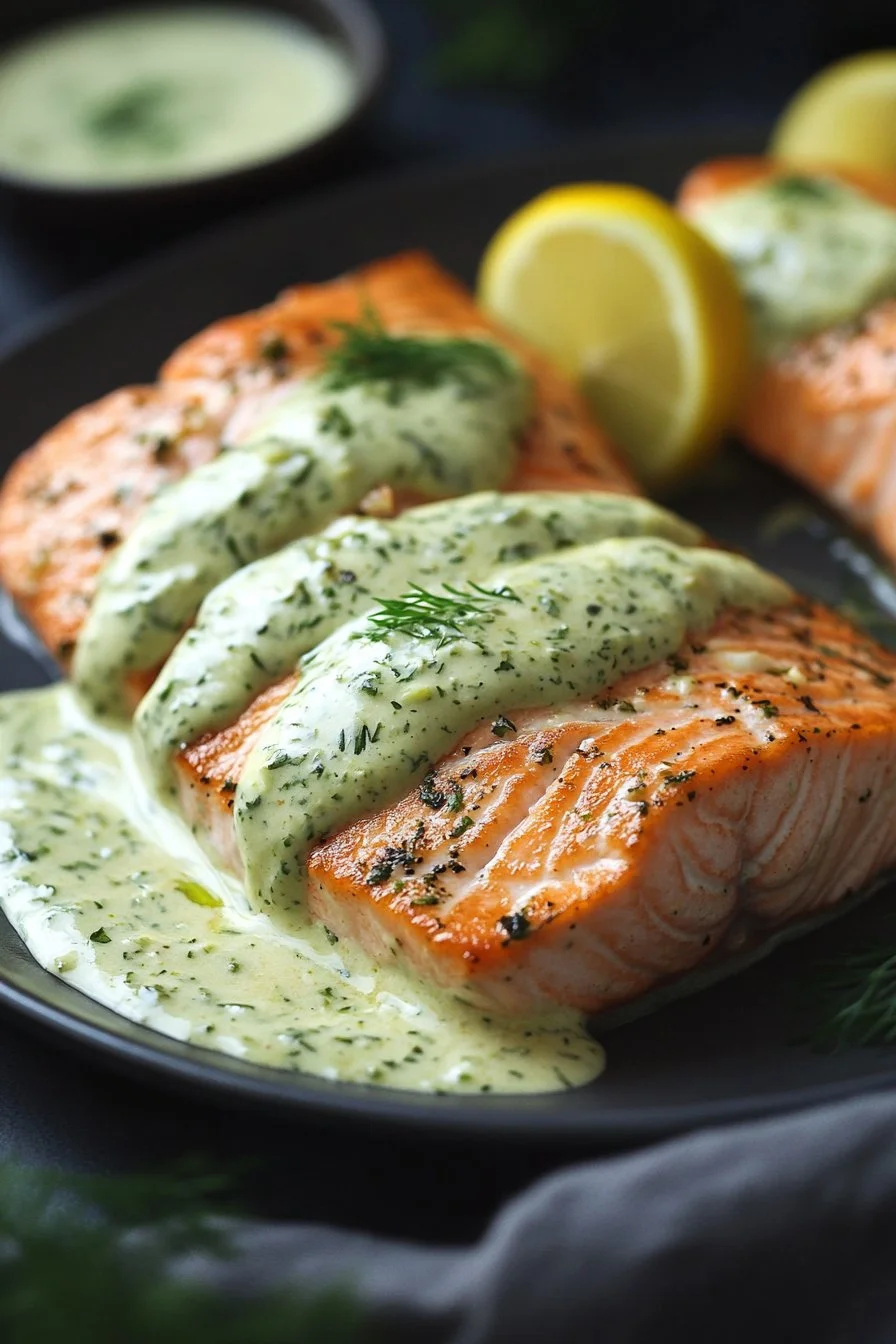 Creamy Salmon for Valentine's Dinner