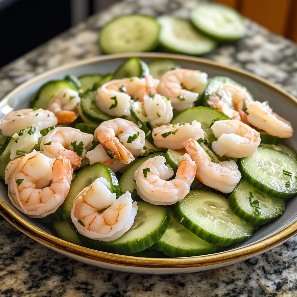 Cucumber Shrimp Salad with fresh ingredients and vibrant colors