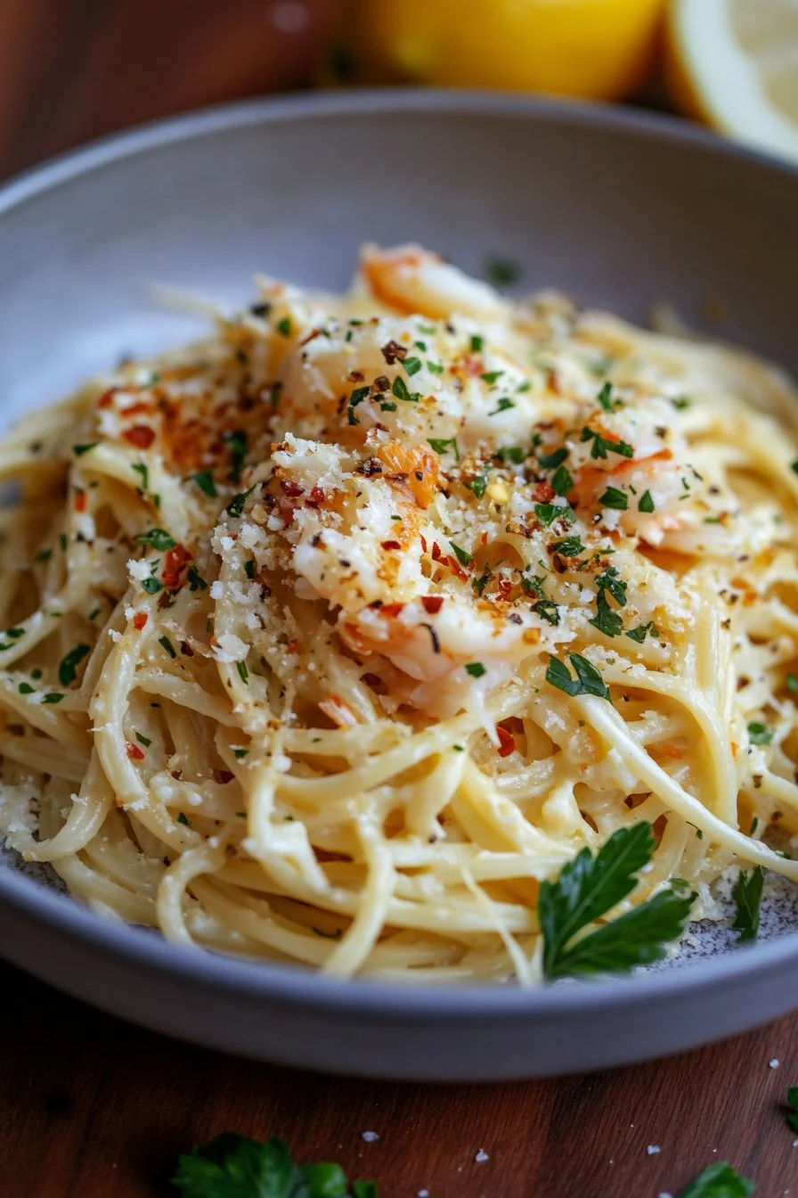 Delicious Crab Linguine