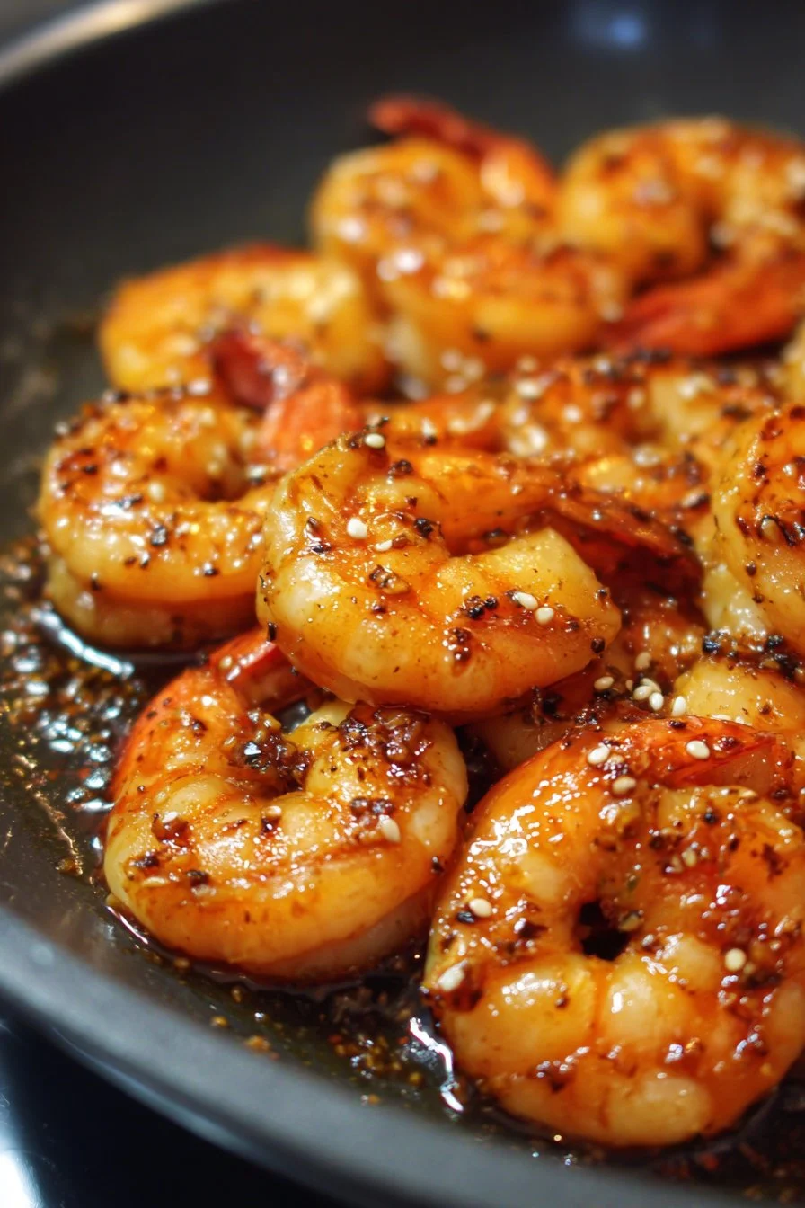 Easy One Pan Honey Garlic Shrimp