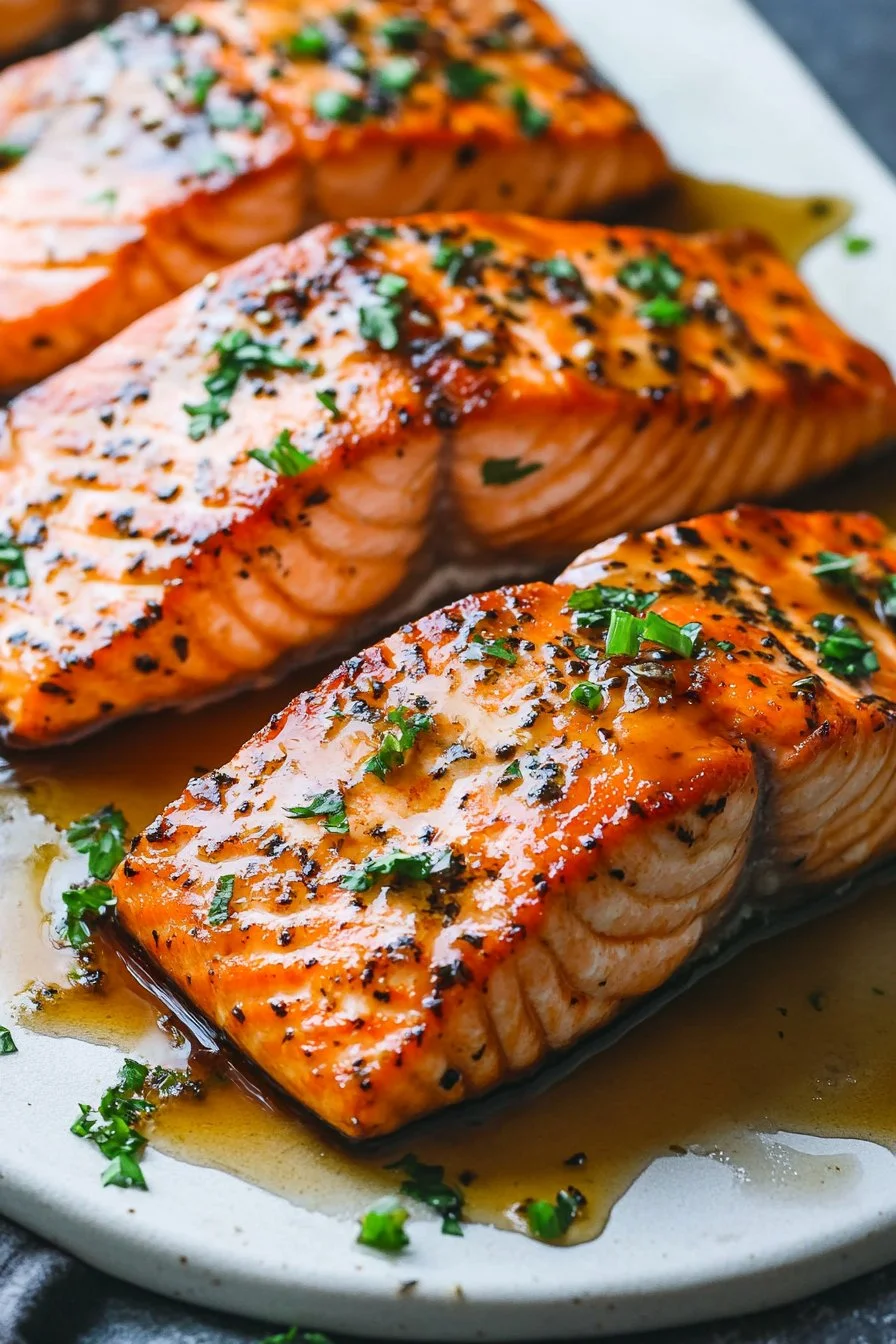 Easy One Pan Maple Glazed Salmon