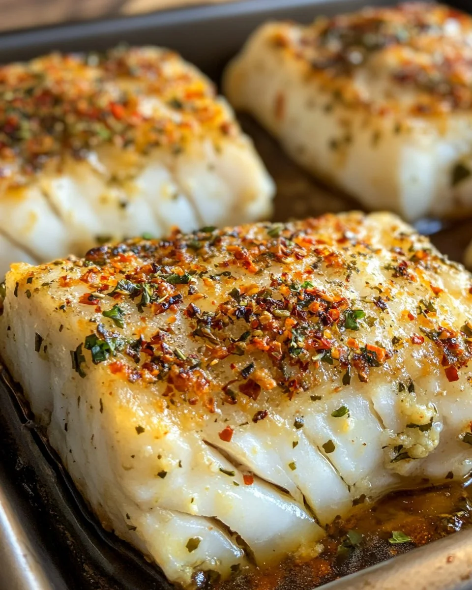 Garlic Butter Baked Cod
