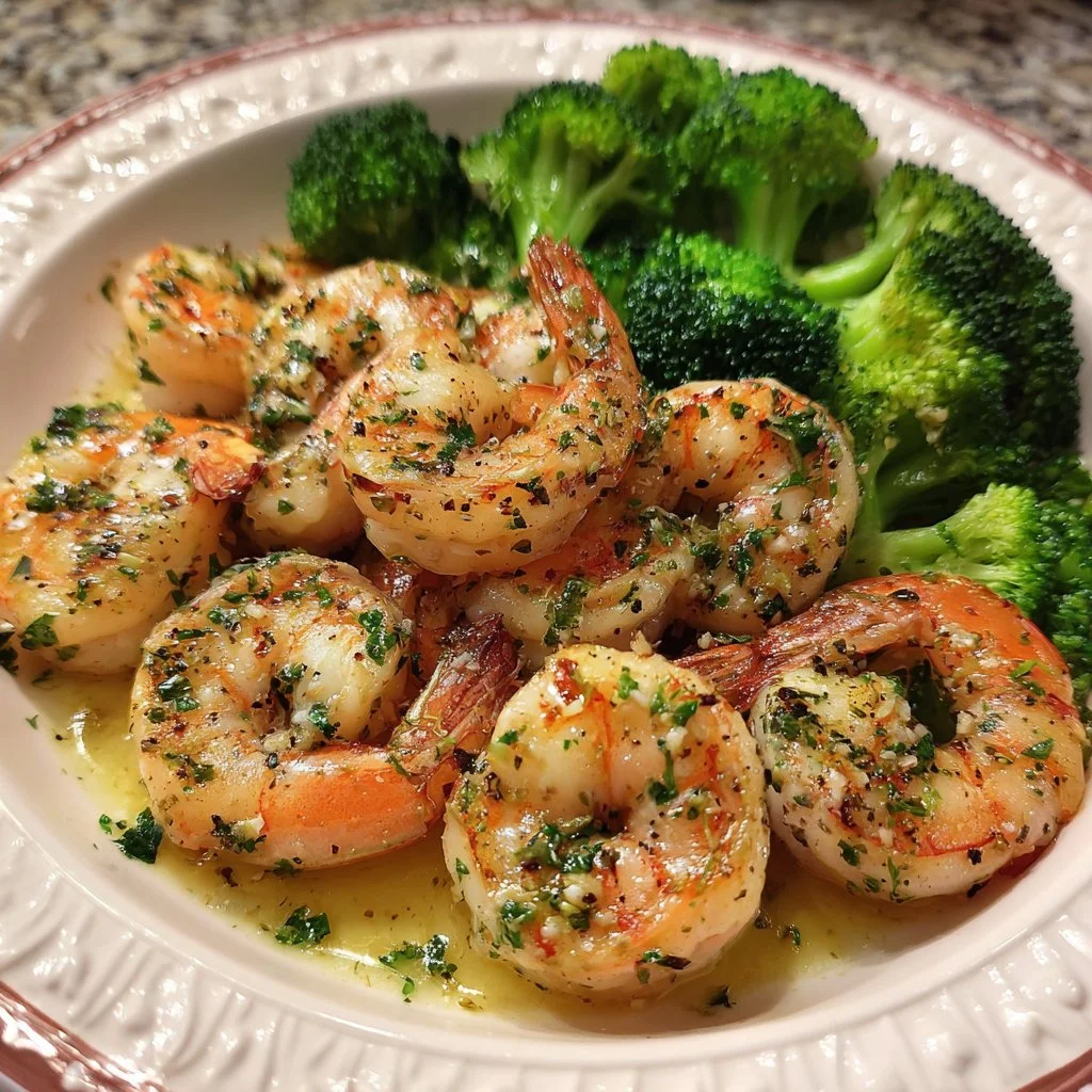 Healthy Garlic Butter Shrimp and Broccoli