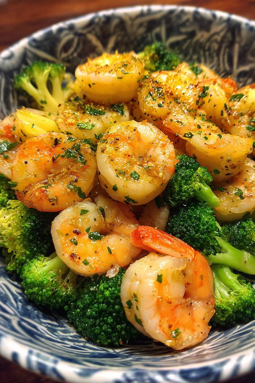 Honey Garlic Butter Shrimp and Broccoli
