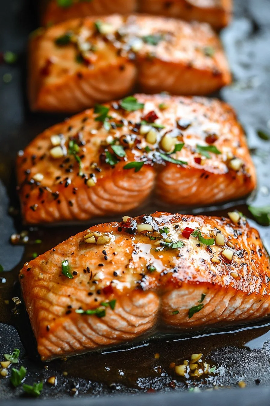Honey Garlic Glazed Salmon